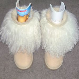 Ugg Australia Sheepskin Mongolian Hair Short Cuff